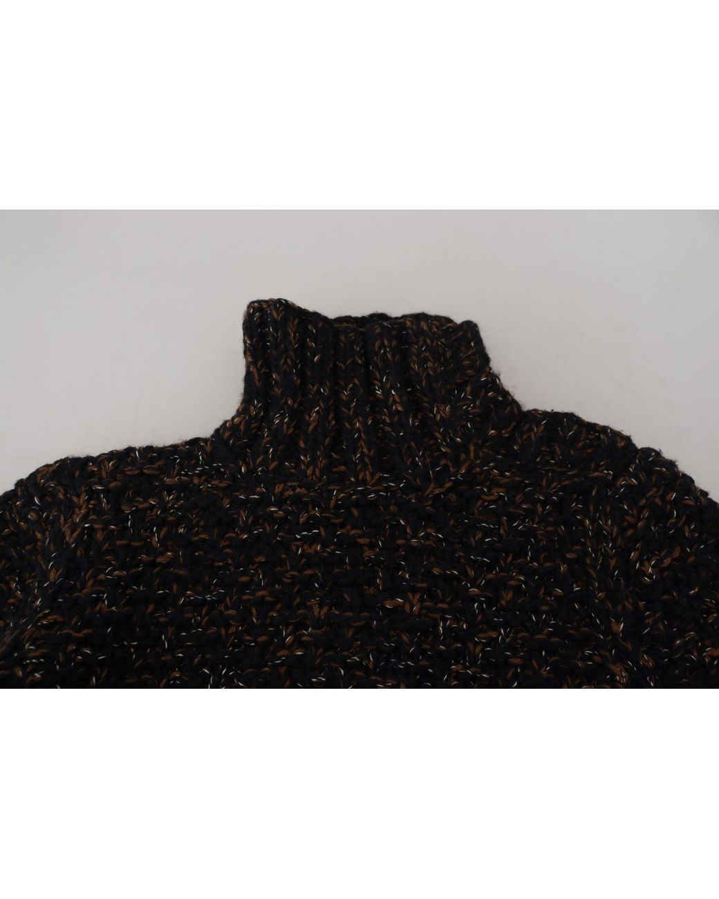 Dolce & Gabbana Black Handmade Turtleneck Sweater for men