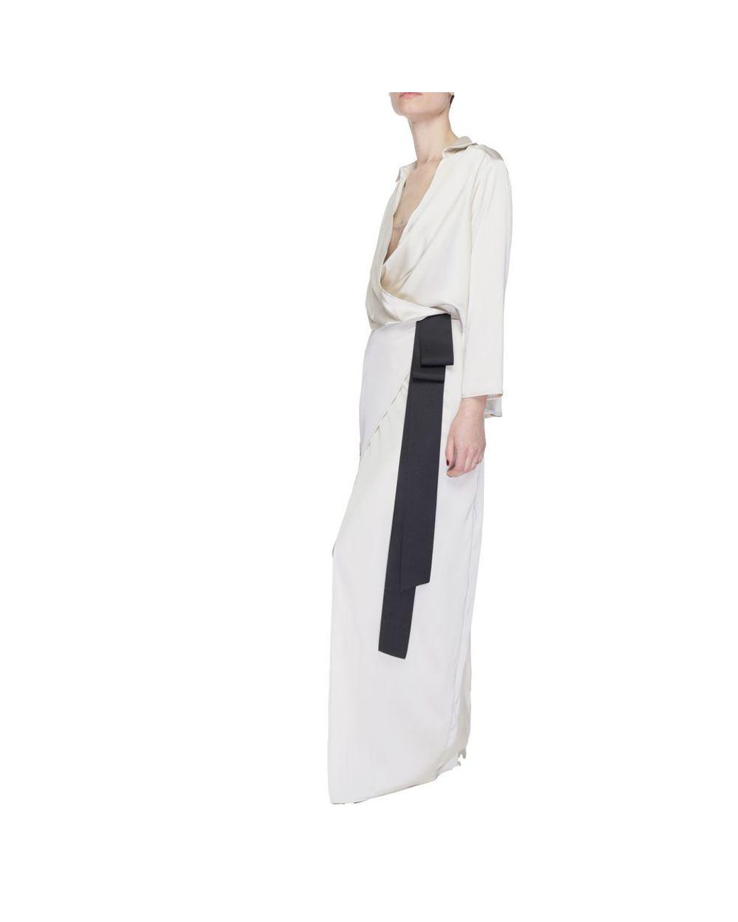 Sandro Ferrone Multicolor Beige Polyester Long Dress