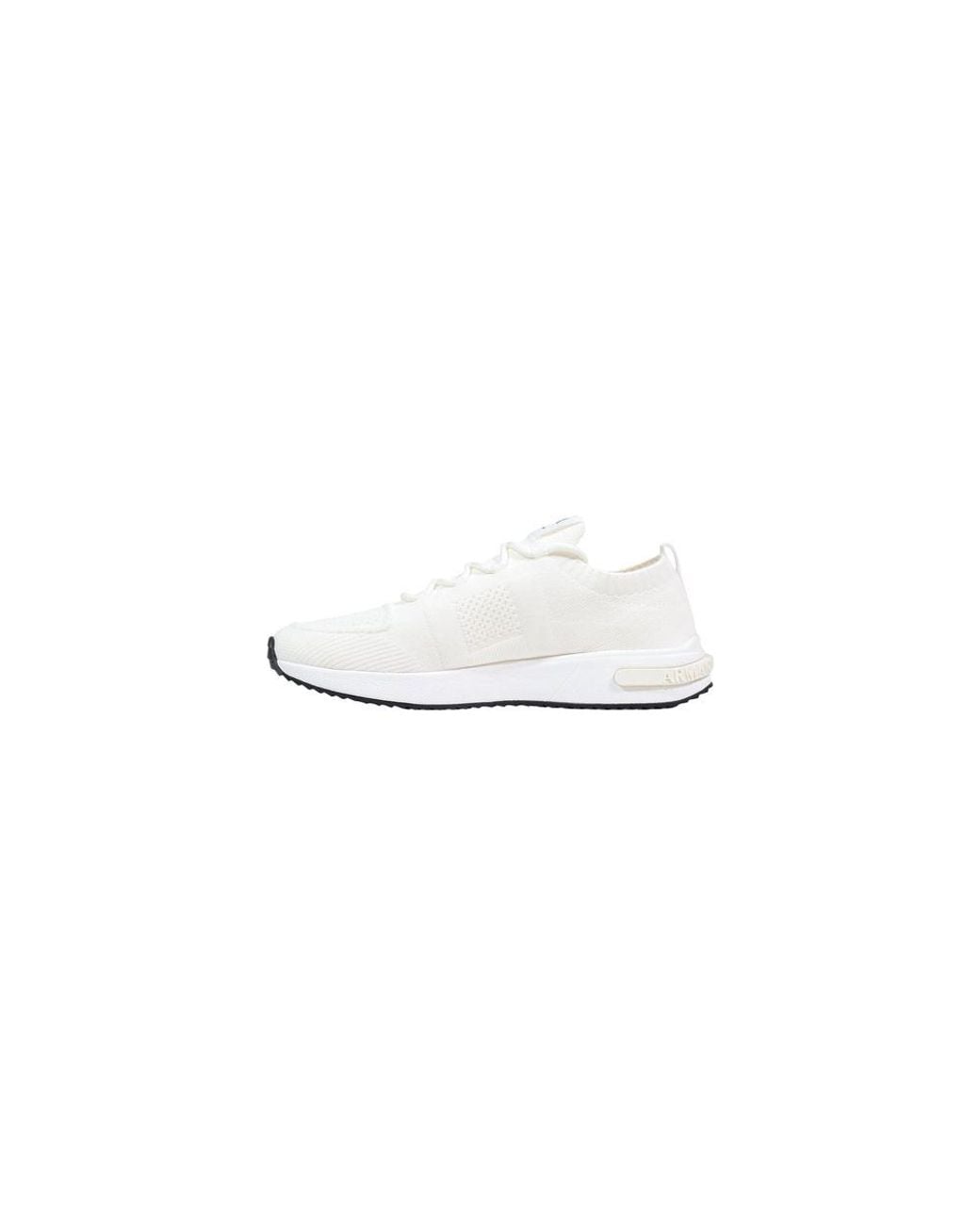 ARMANI EXCHANGE White Polyester Athletic Sneakers for men
