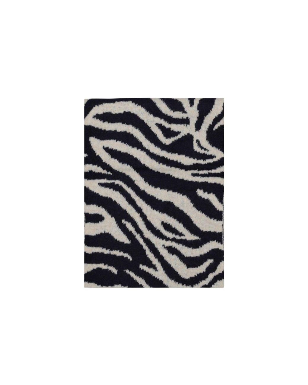 Pieces Black Blue Recycled Polyester Scarf
