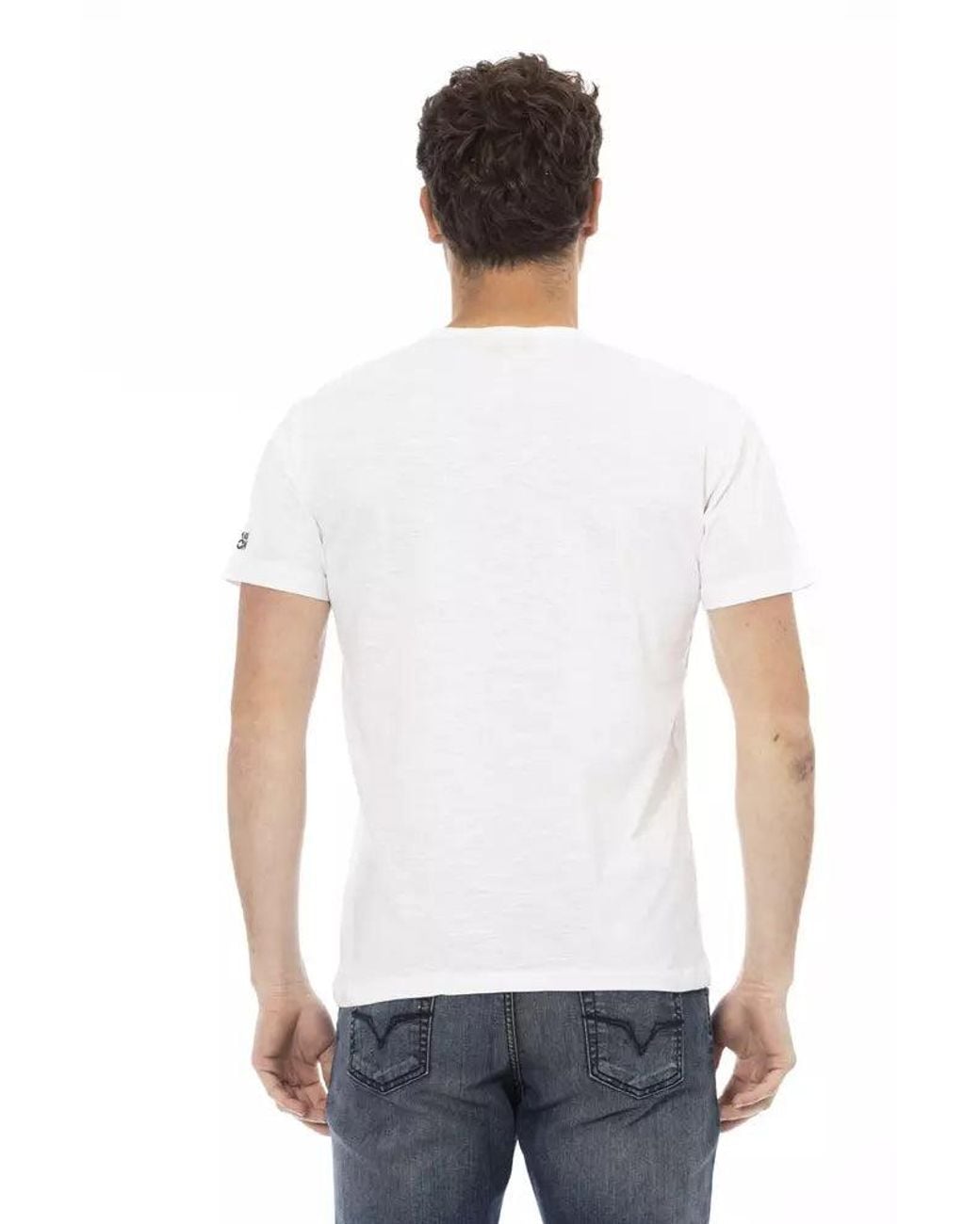 TRUSSARDI ACTION White Cotton Men's T for men