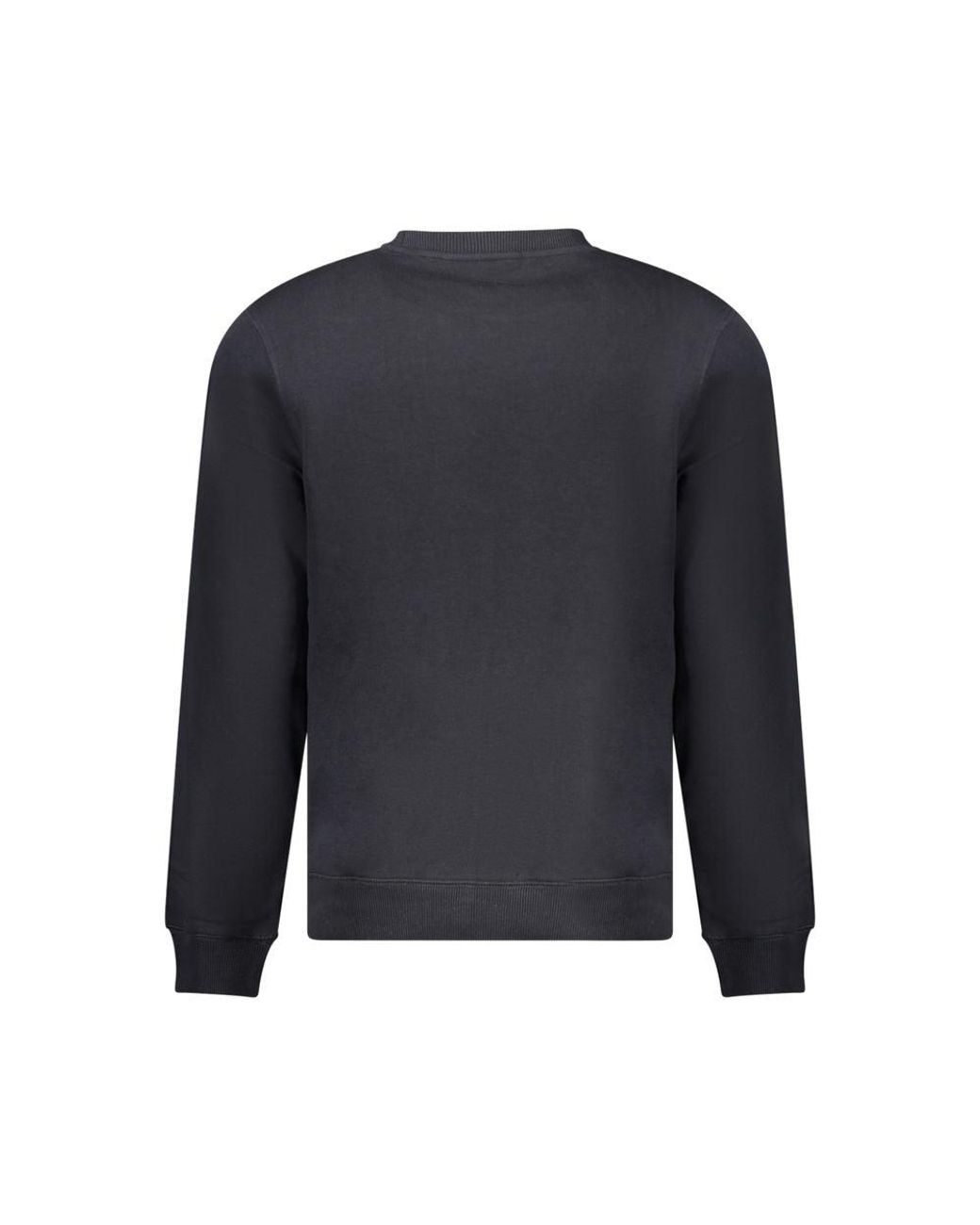 Napapijri Blue Black Cotton Mens Sweatshirt for men