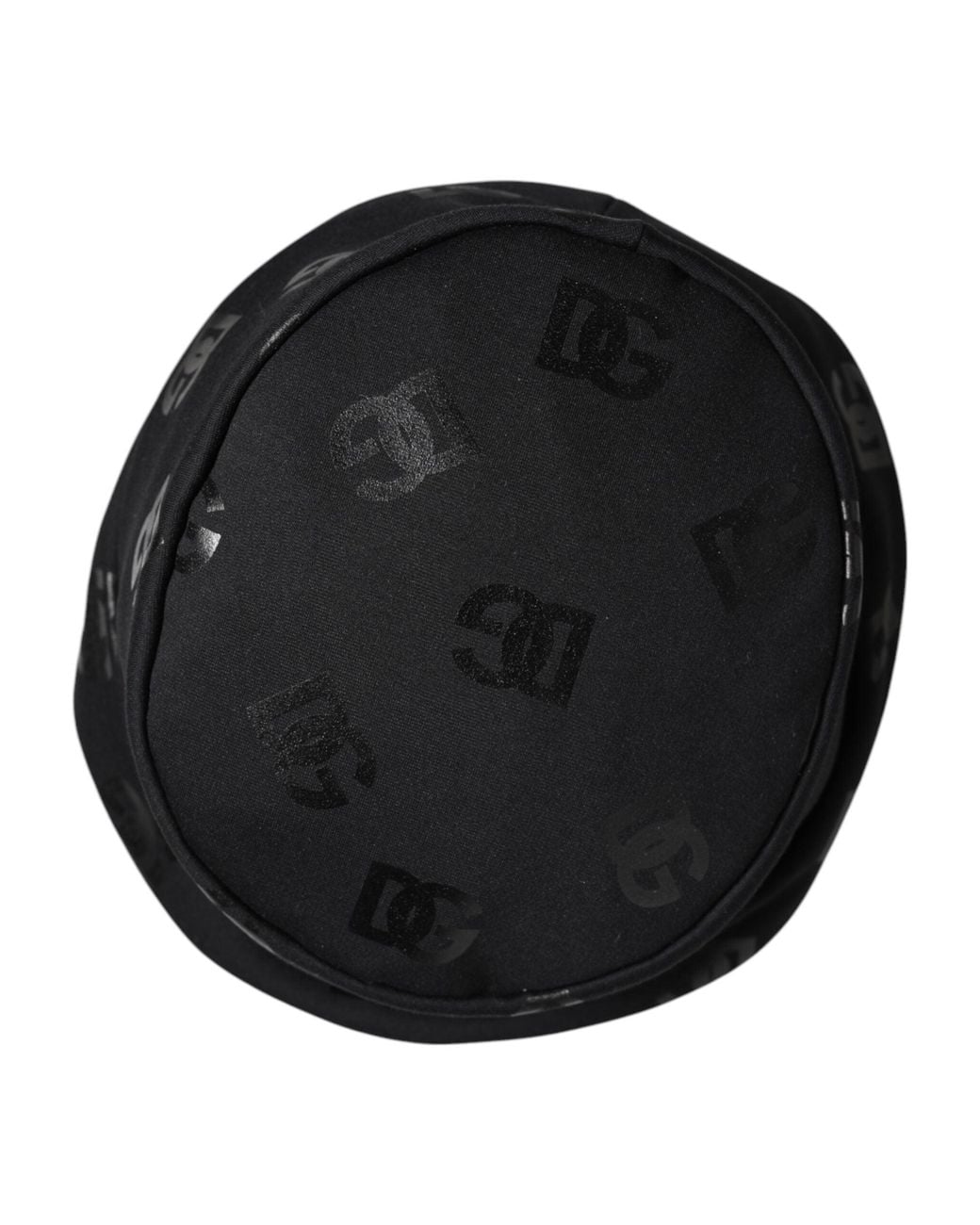 Dolce & Gabbana Black Dg Monogram Polyester Jacquard Bucket Hat