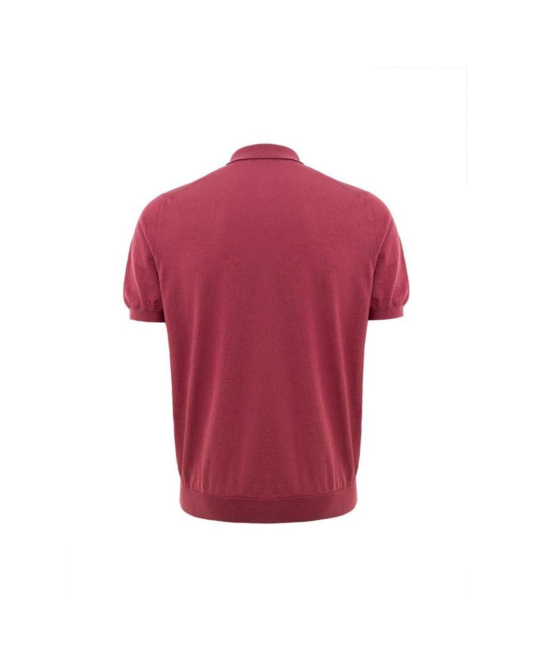 Gran Sasso Red Cotton Polo Shirt for men