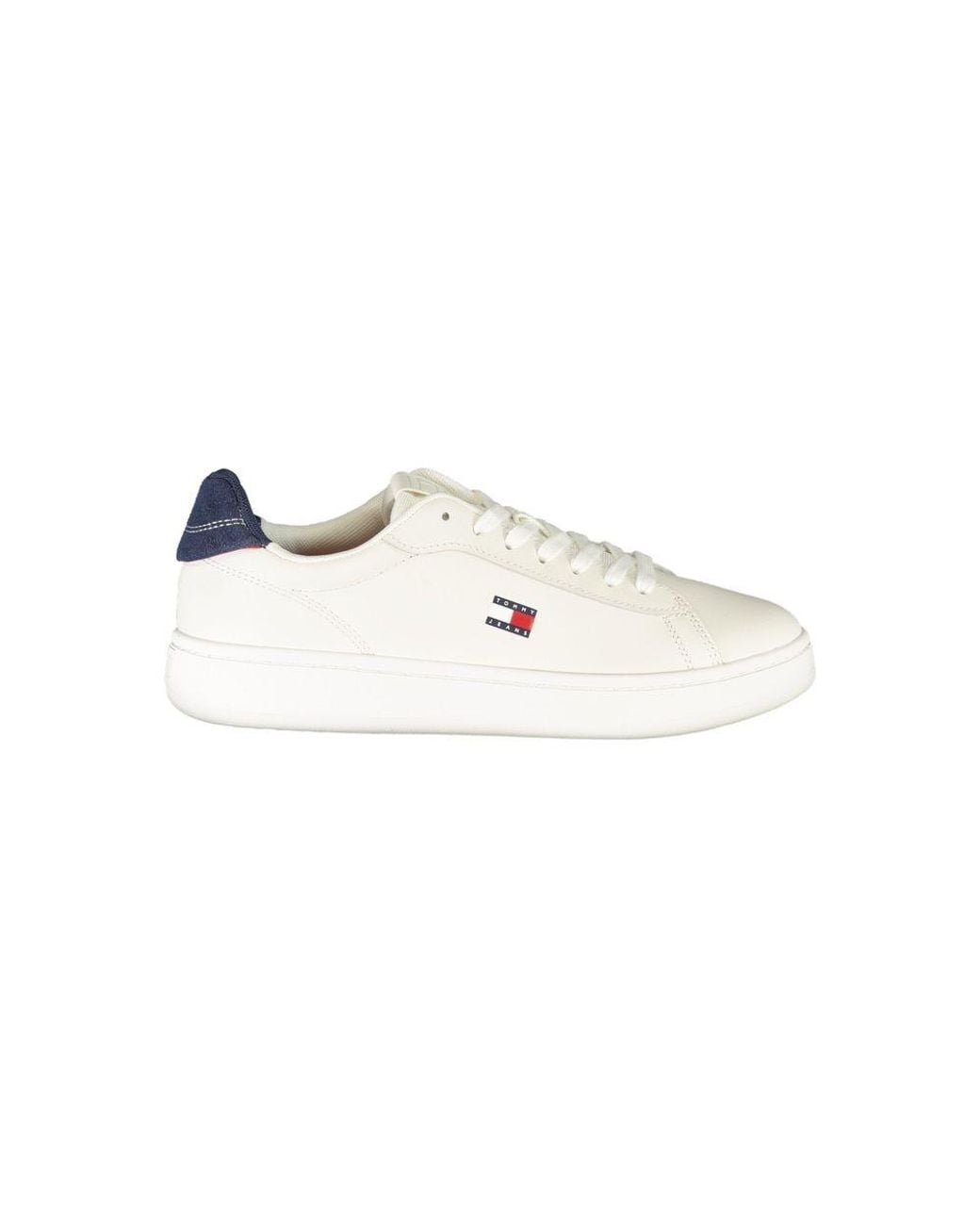 Tommy Hilfiger White Bianco Polyurethane 's Sneaker