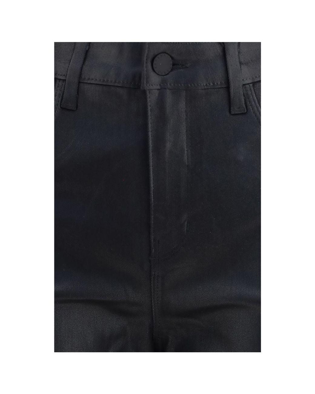 L'Agence Blue Black Leather Pants