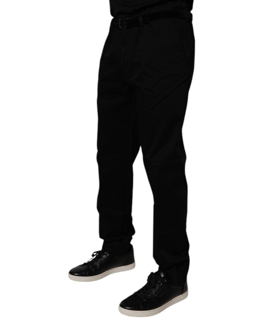 Dolce & Gabbana Black Classic Dress Pants for men