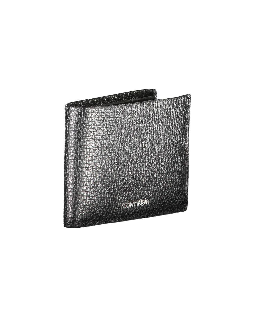Calvin Klein Gray Leather Wallet for men