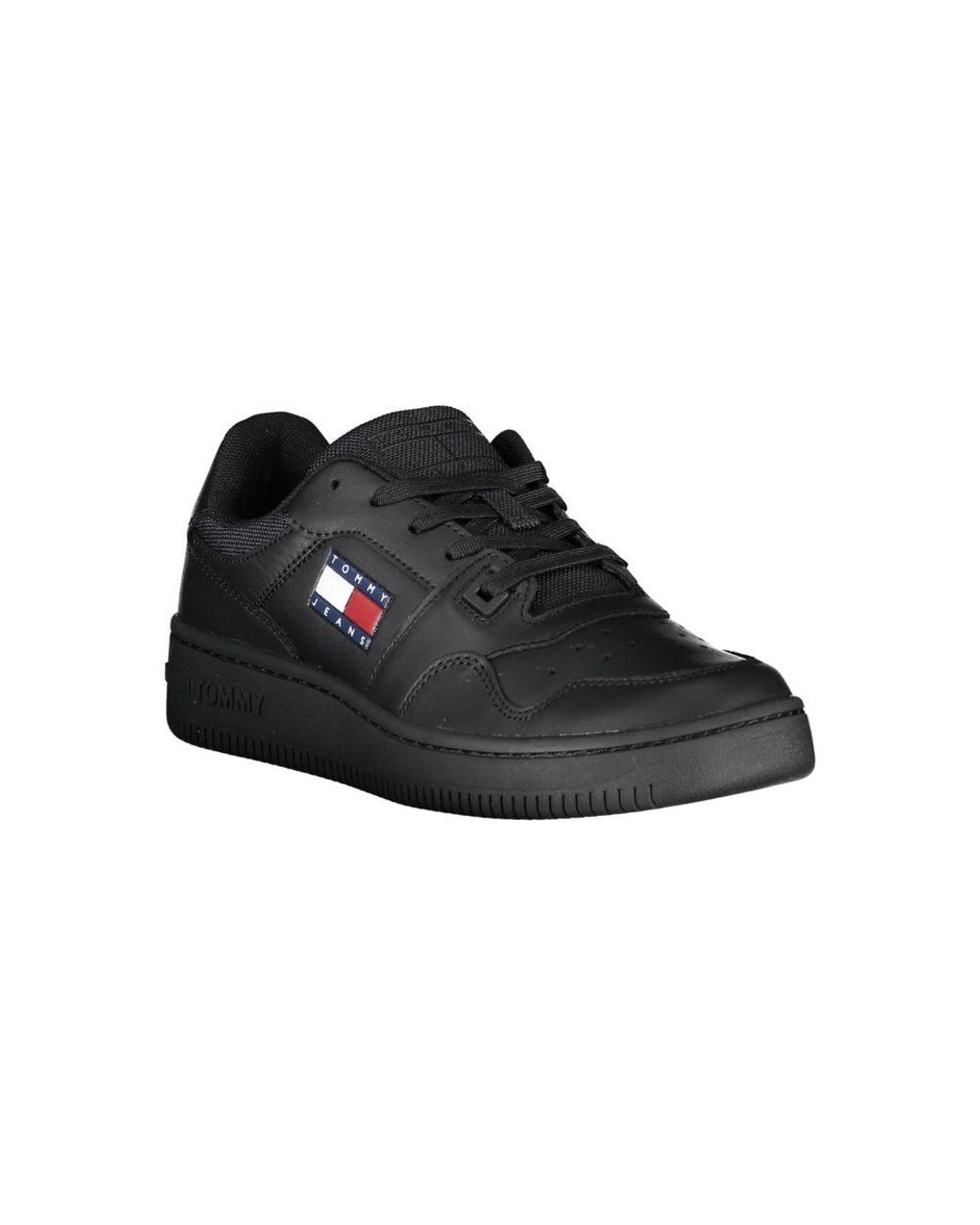 Tommy Hilfiger Black Chic Lace-Up Sneakers