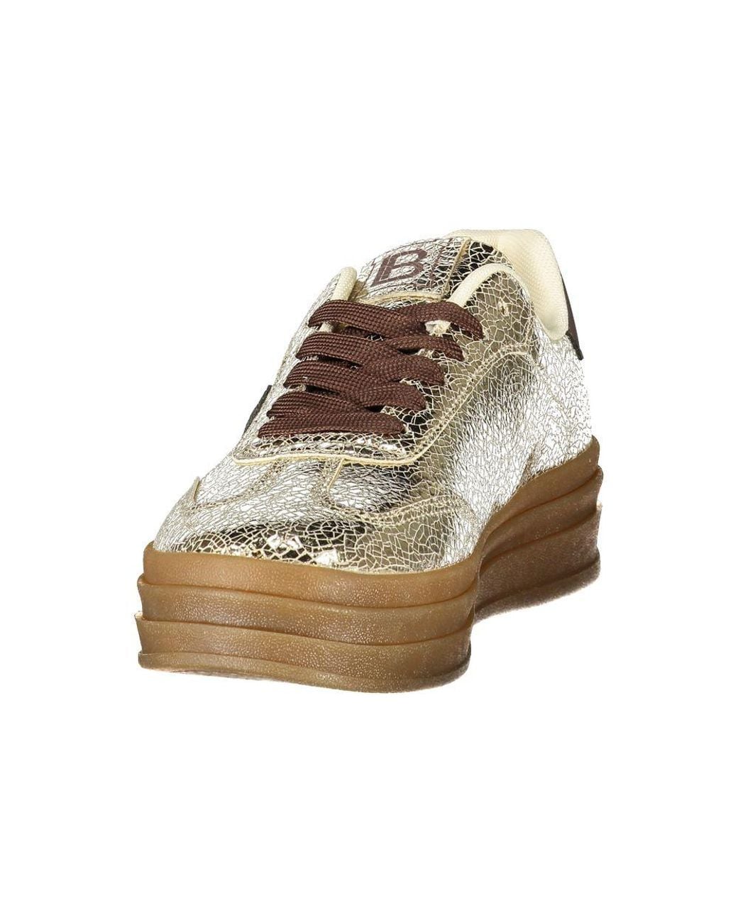 Laura Biagiotti Multicolor Gold Polyurethane 's Sneaker