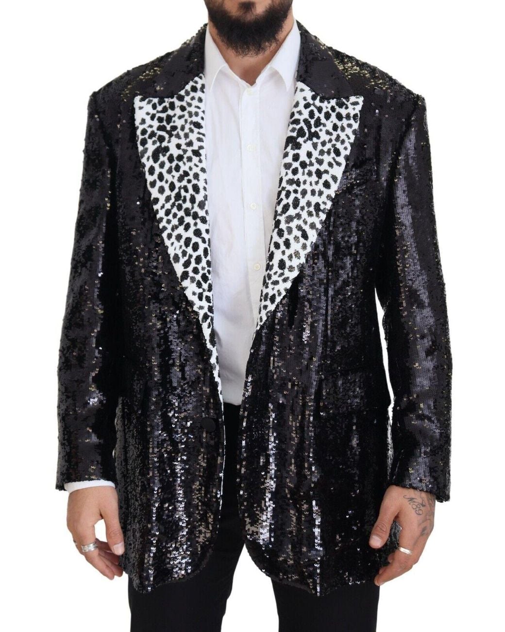 Dolce & Gabbana Black Elegant Single Breasted Blazer for men