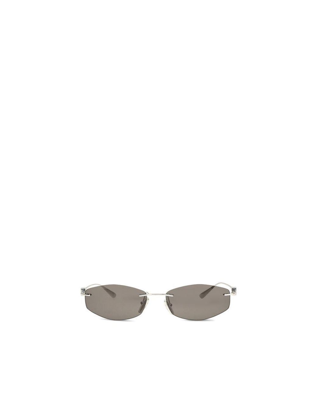 Balenciaga Metallic Silver Metal Sunglasses for men