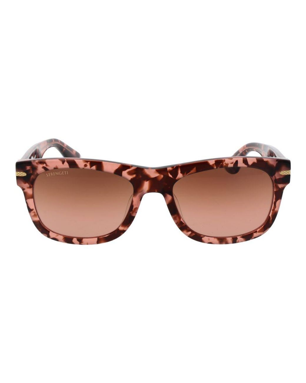 Serengeti Brown Multicolor Plastic Sunglasses