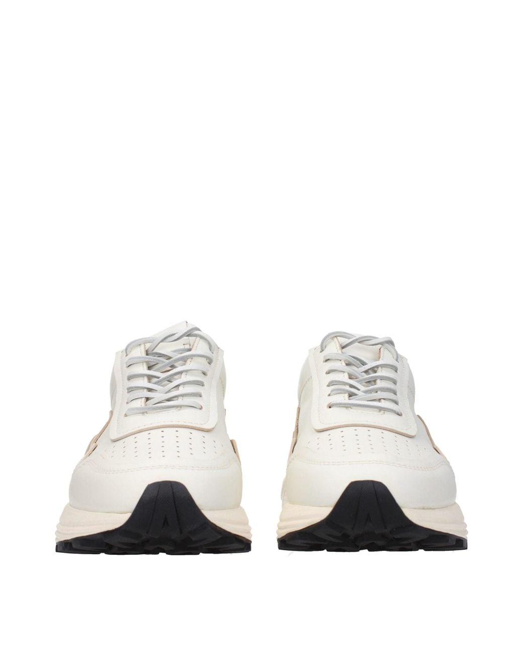 Buttero White Leather Sneakers for men