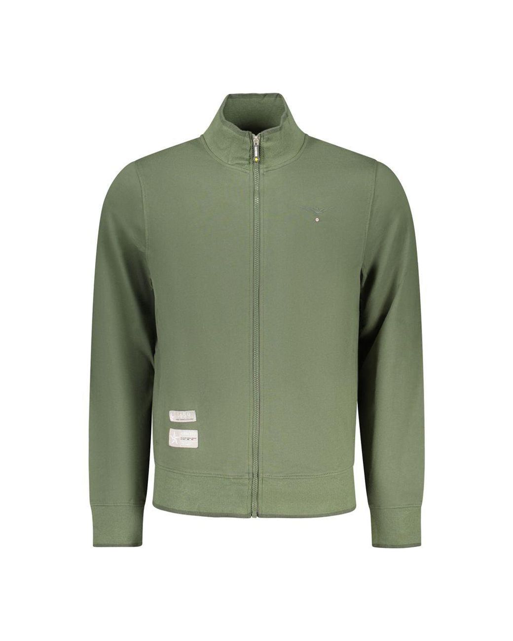 Accademia Militare Green Verde Cotton Men Sweatshirt for men