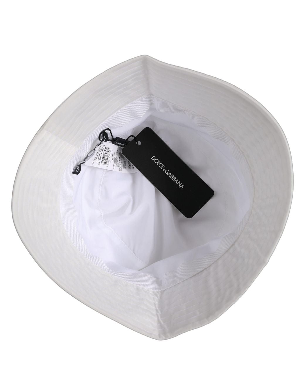 Dolce & Gabbana Gray Nylon Wide Brim Bucket Capello Hat for men