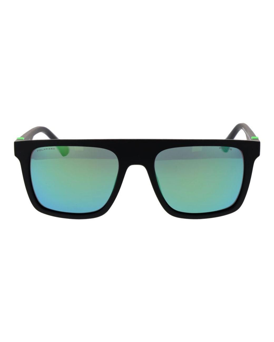 Police Blue Black Plastic Sunglasses for men