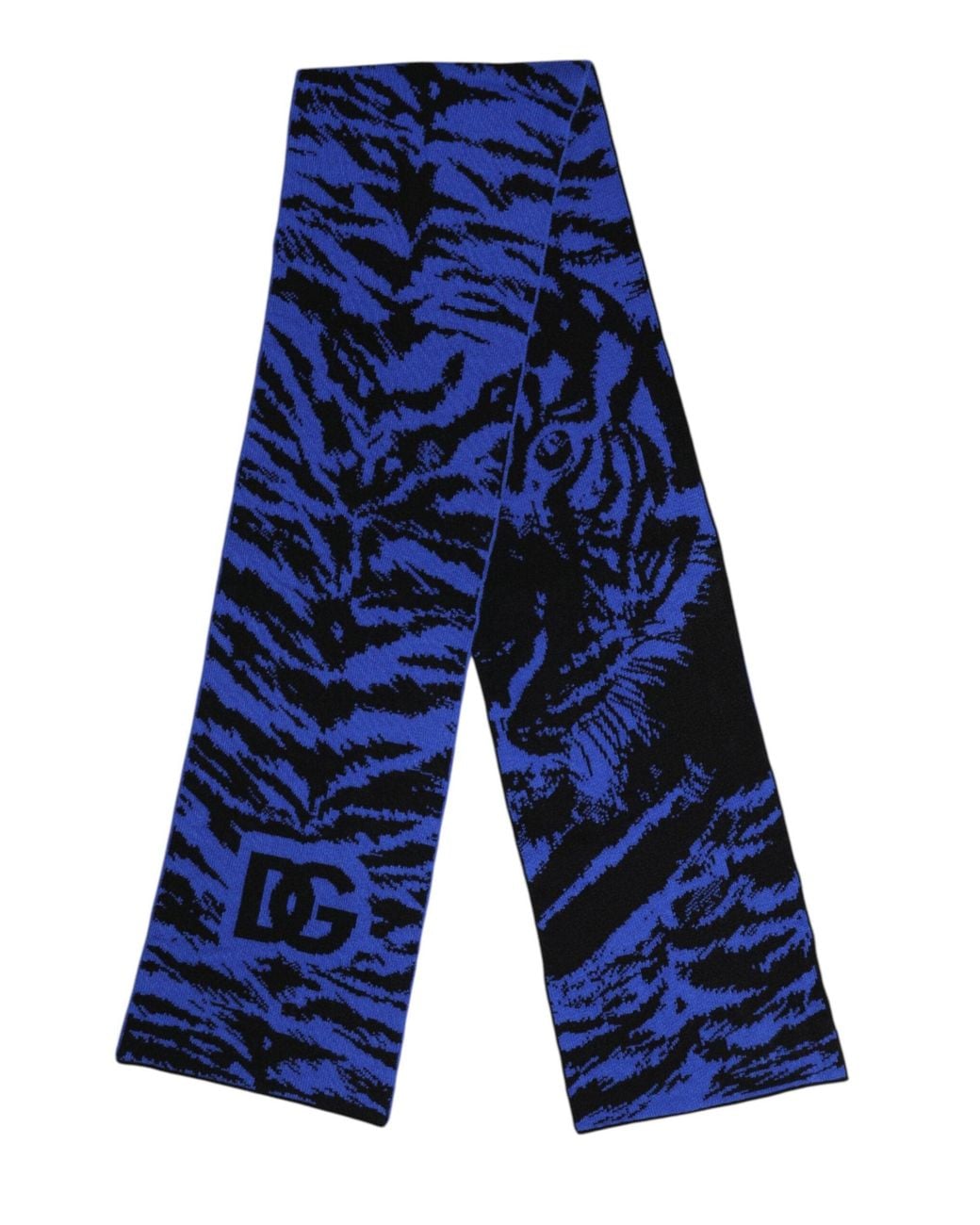 Dolce & Gabbana Blue Logo Neck Warmer Wrap Shawl Scarf for men