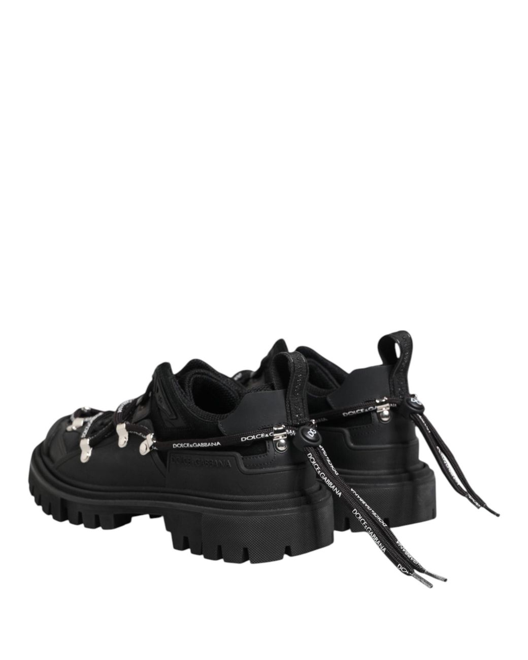 Dolce & Gabbana Black Lace-Up Boots for men