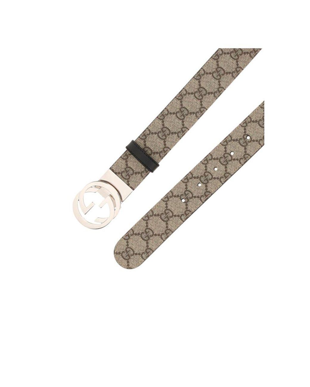 Gucci Gray Logoed Belt for men
