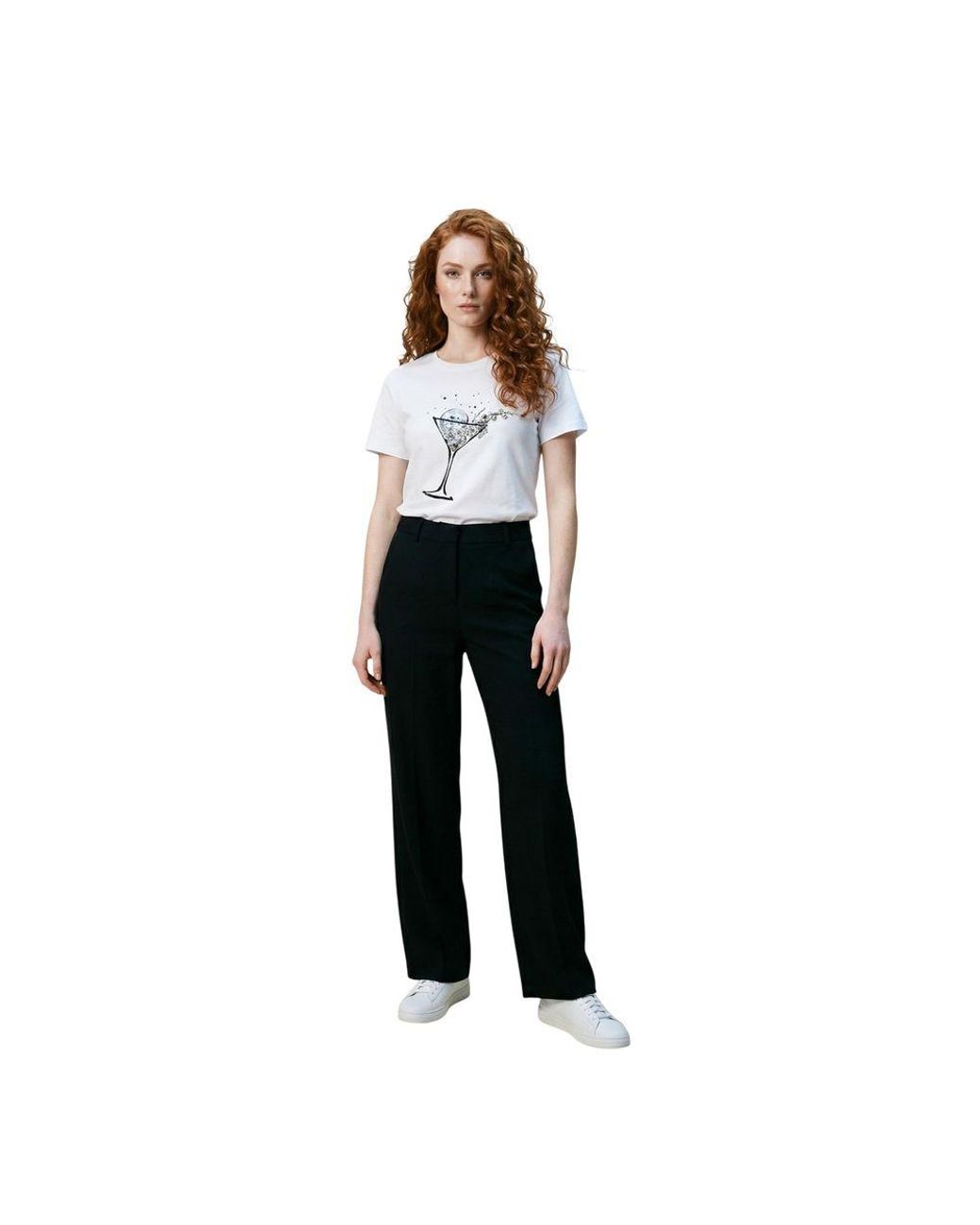 Liu Jo Black Cotton T-Shirt