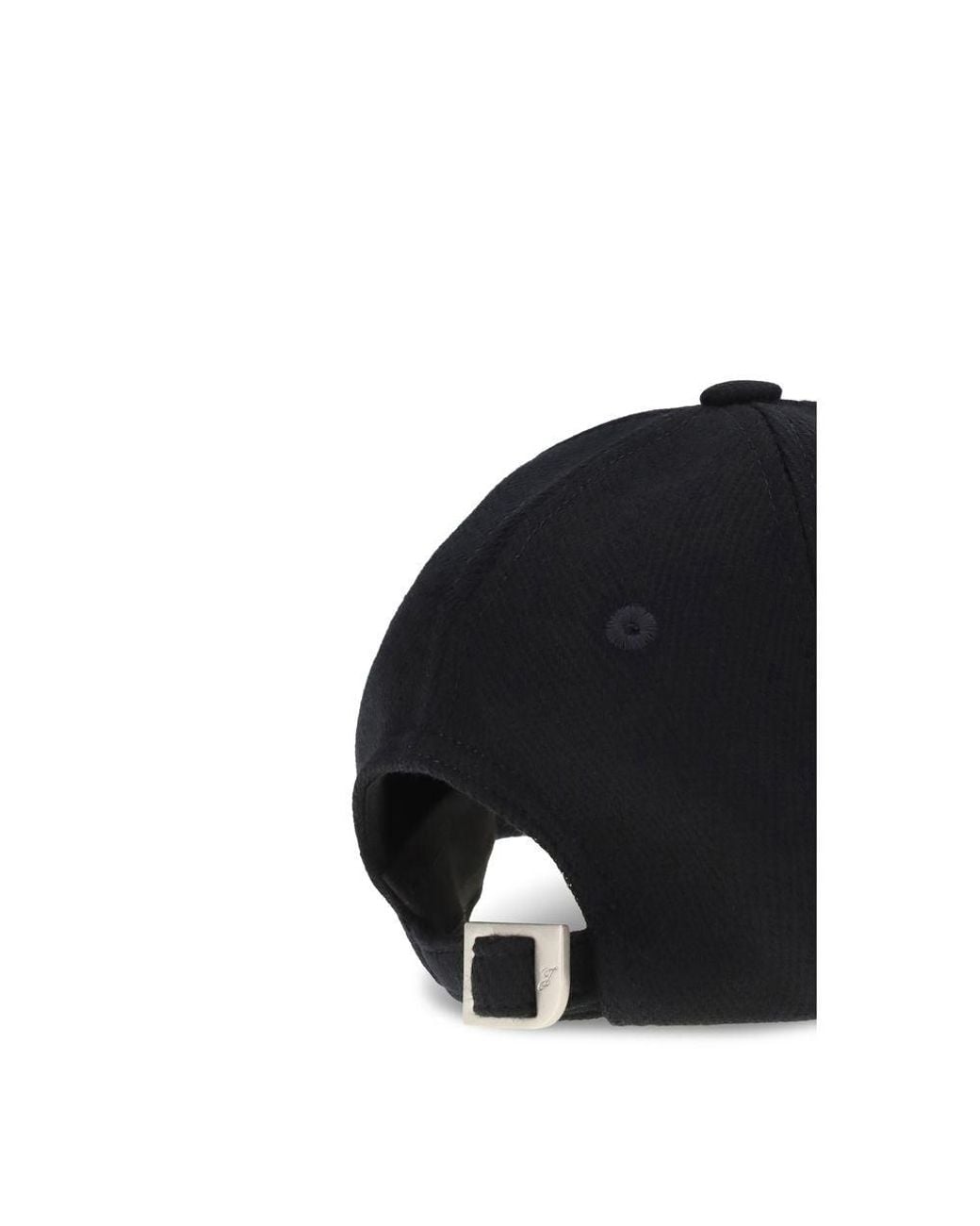 Jacquemus Black Blue Wool Oves Aries Cap (baseball Hat) for men