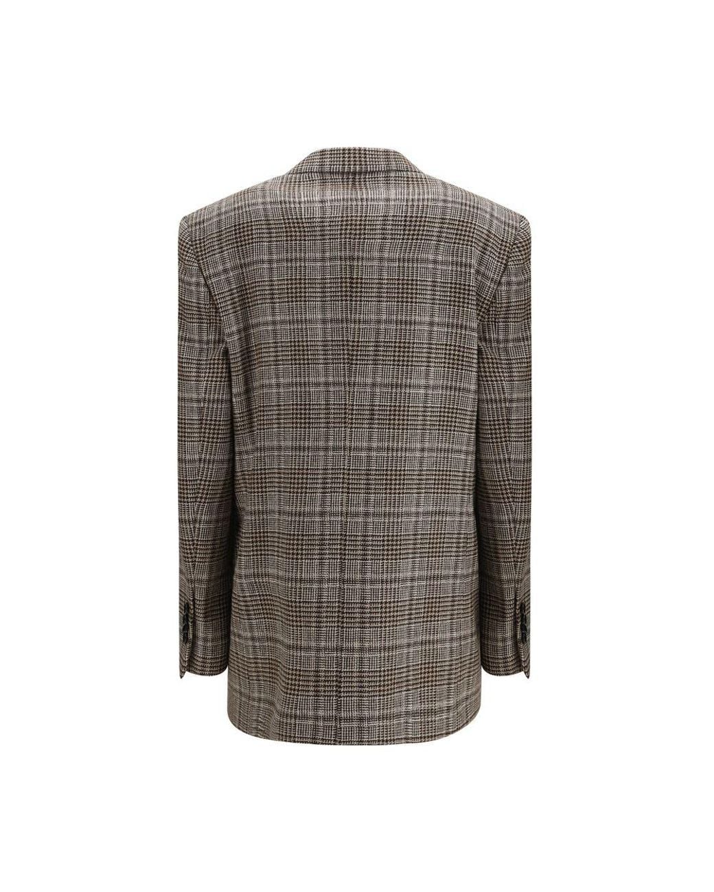 Lardini Gray Beige Wool Oves Aries Blazer