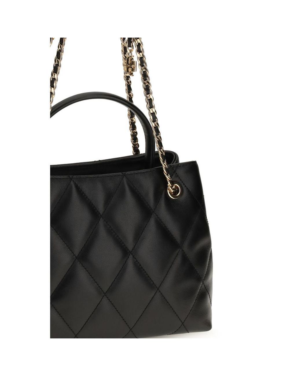 Tory Burch Black Calf Leather Bos Taurus Shoulder Bag
