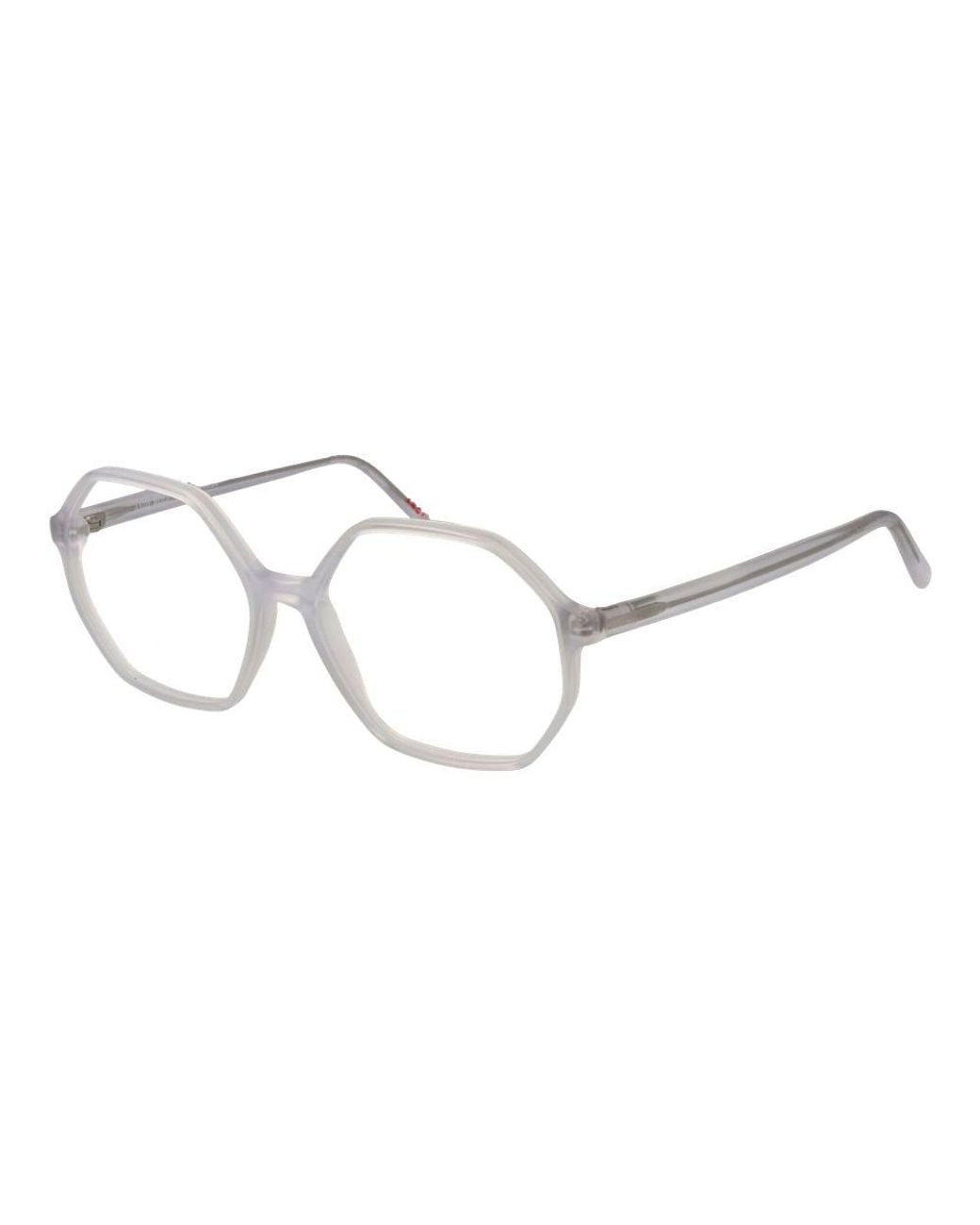 Andy Wolf Metallic White Acetate Glasses (frames)