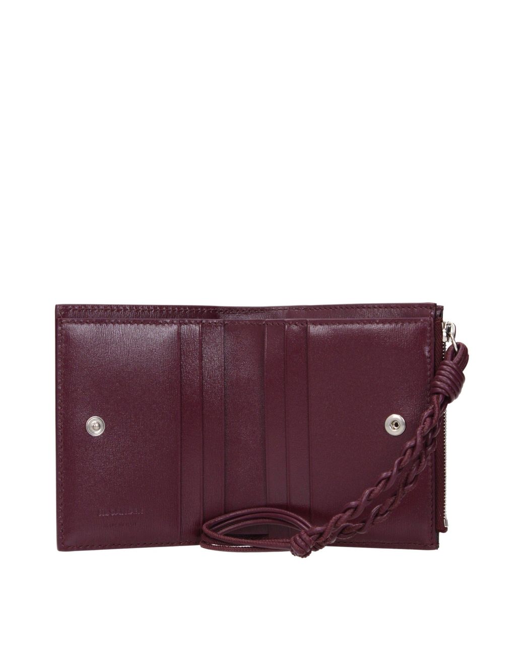 Jil Sander Purple Leather Wallet