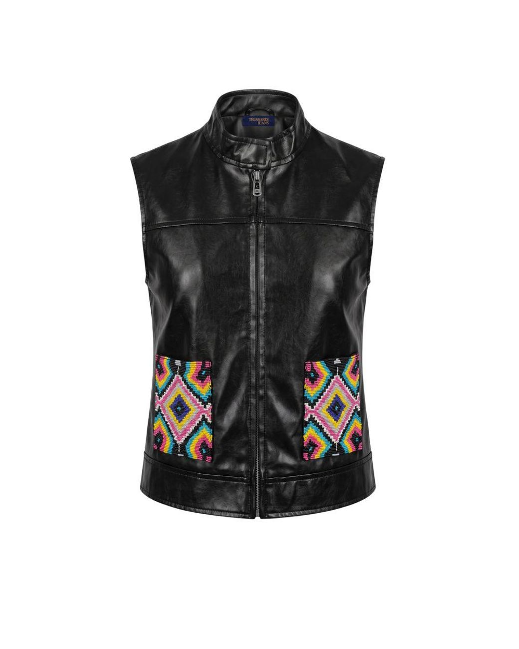 Trussardi Black Polyester Jacket