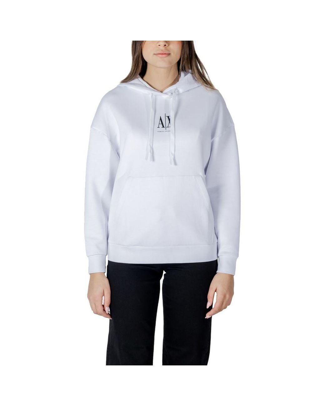 ARMANI EXCHANGE White Cotton Hoody
