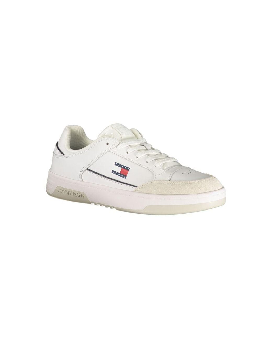 Tommy Hilfiger White Poliuretano Uomo Sneaker for men