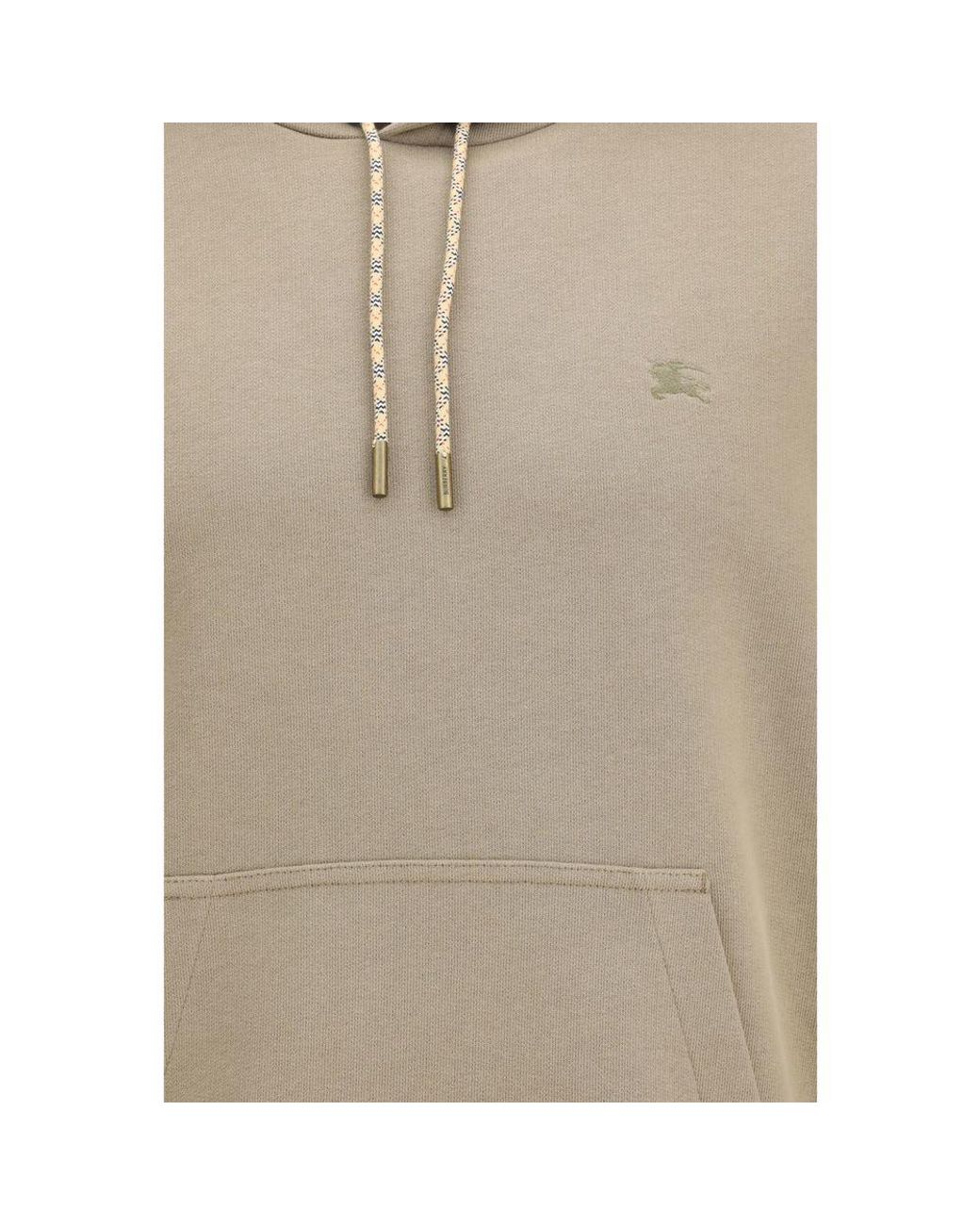 Burberry Natural Bicolor Cotton Sweatshirt for men