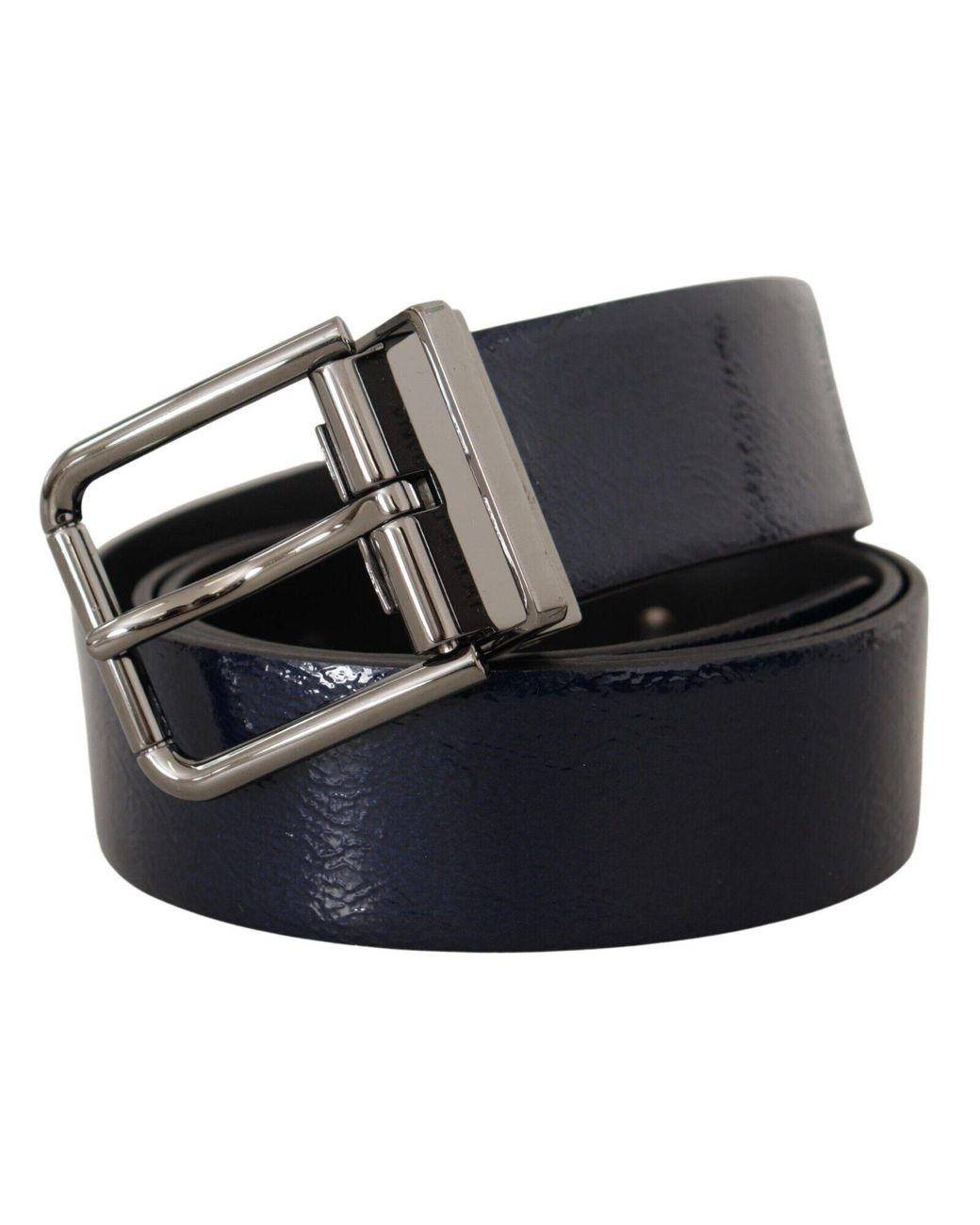 Dolce & Gabbana Black Elegant Leather Belt With Buckle for men