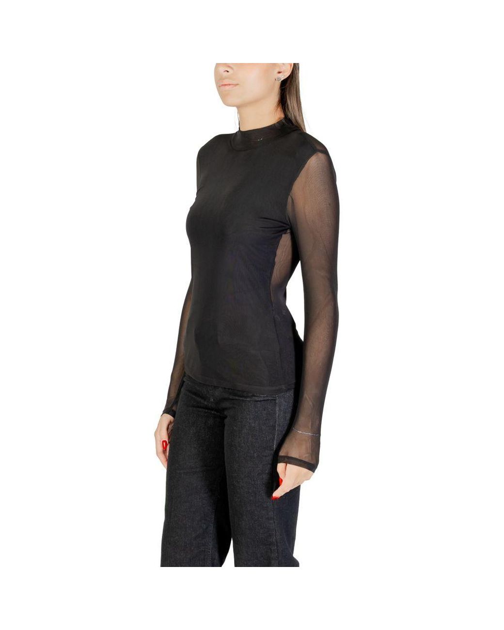 ONLY Black Recycled Polyester Blouse