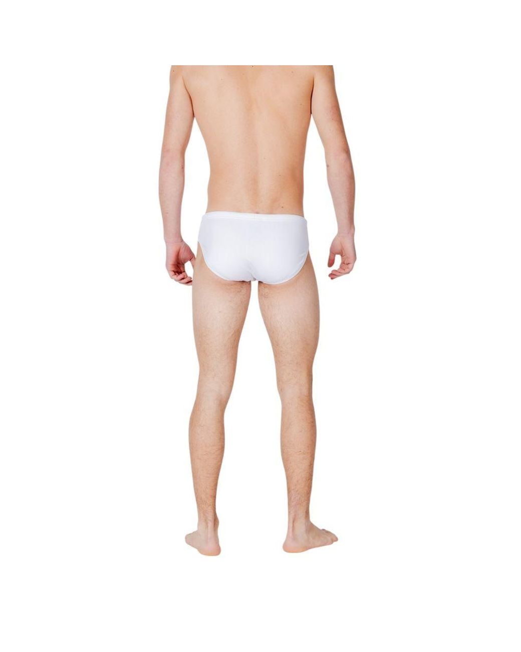 EA7 White Polyester Swim Briefs for men