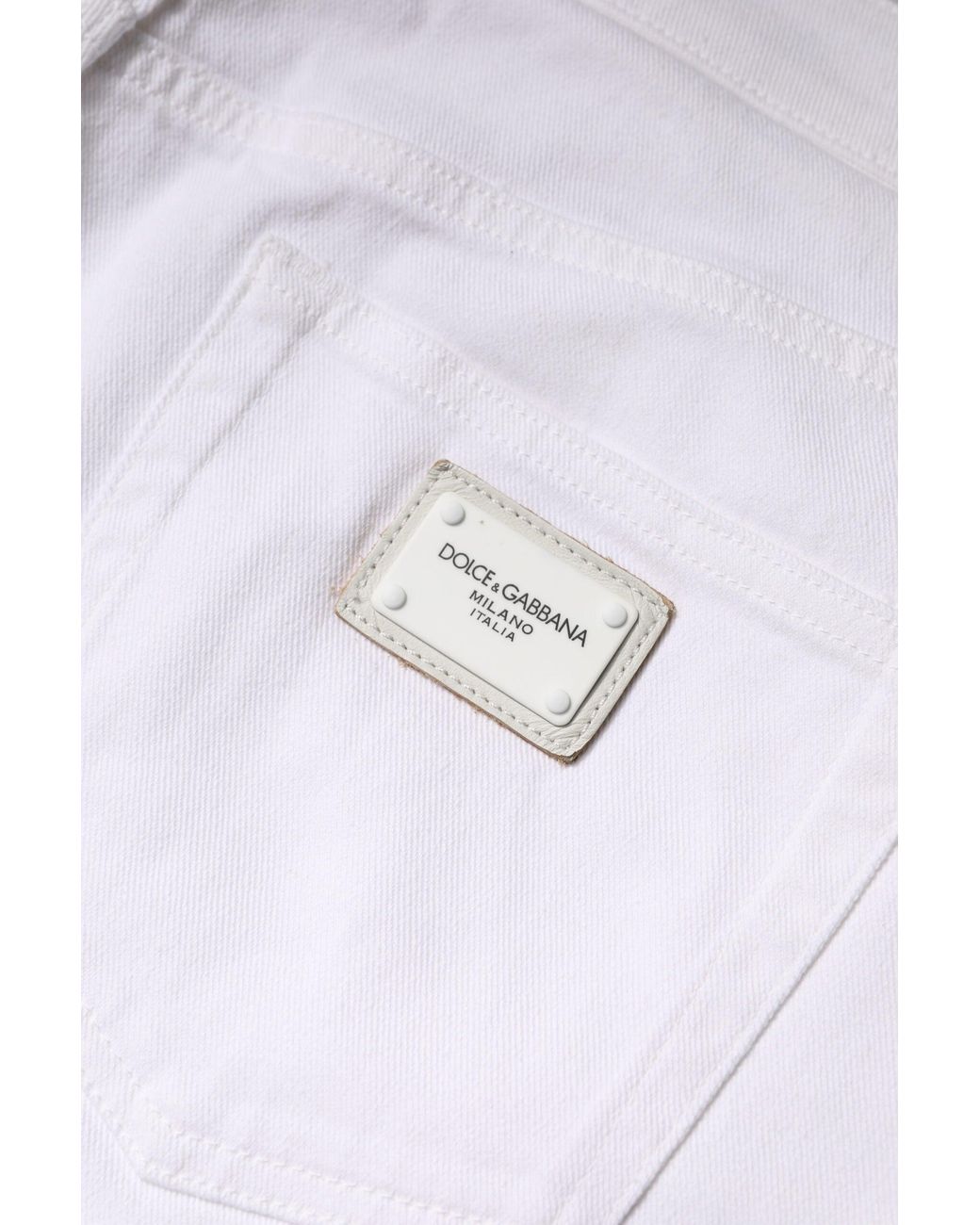 Dolce & Gabbana Gray Cotton Mid Waist Skinny Denim Jeans