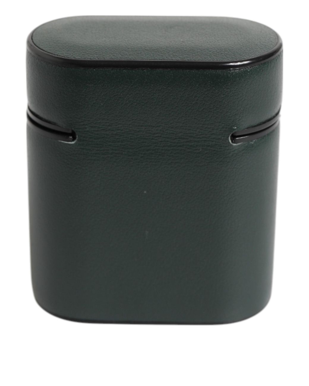 Dolce & Gabbana Black Leather Logo Print Flip Holder Men Airpods Case for men