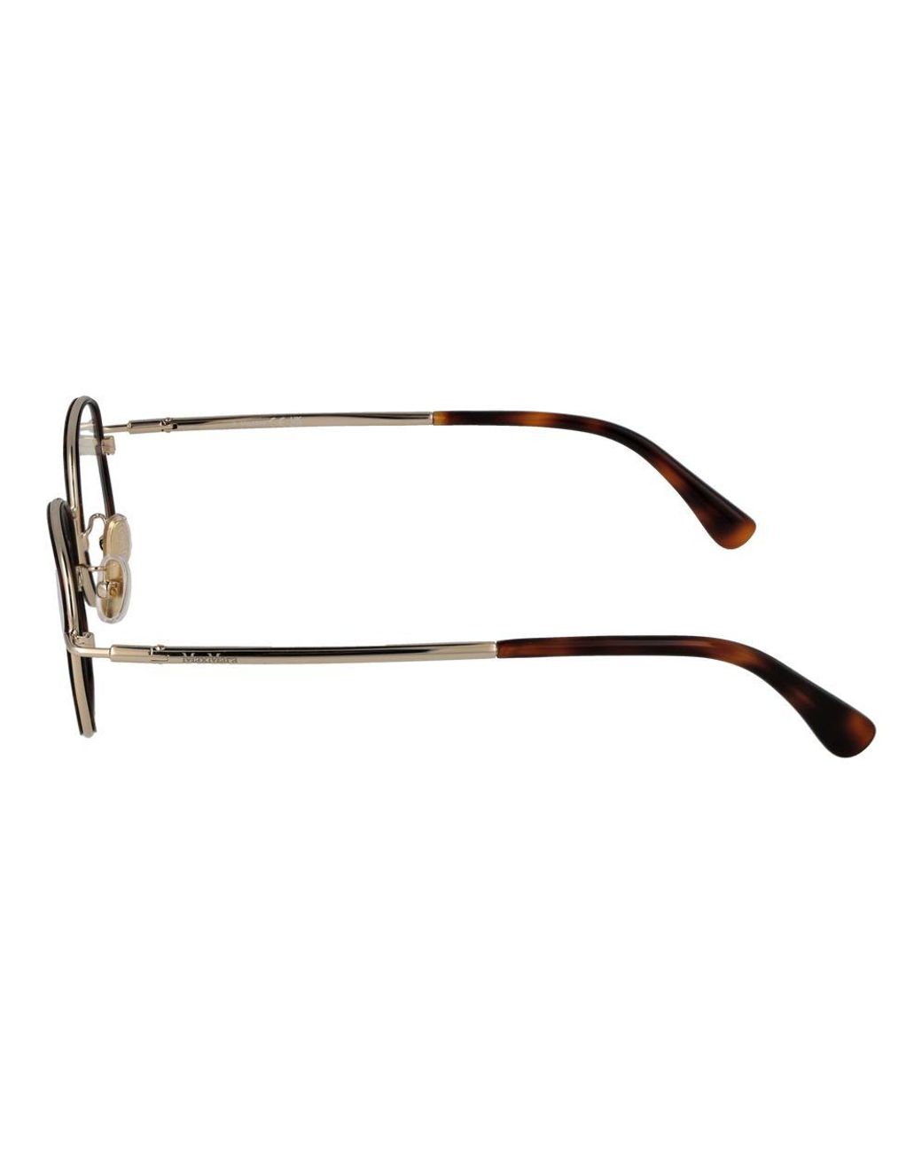 Max Mara Brown Metal Glasses (frames)