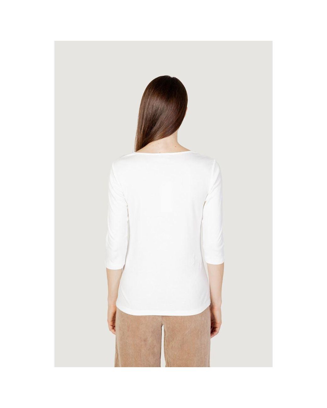 Street One White Cream Cotton Tops & T