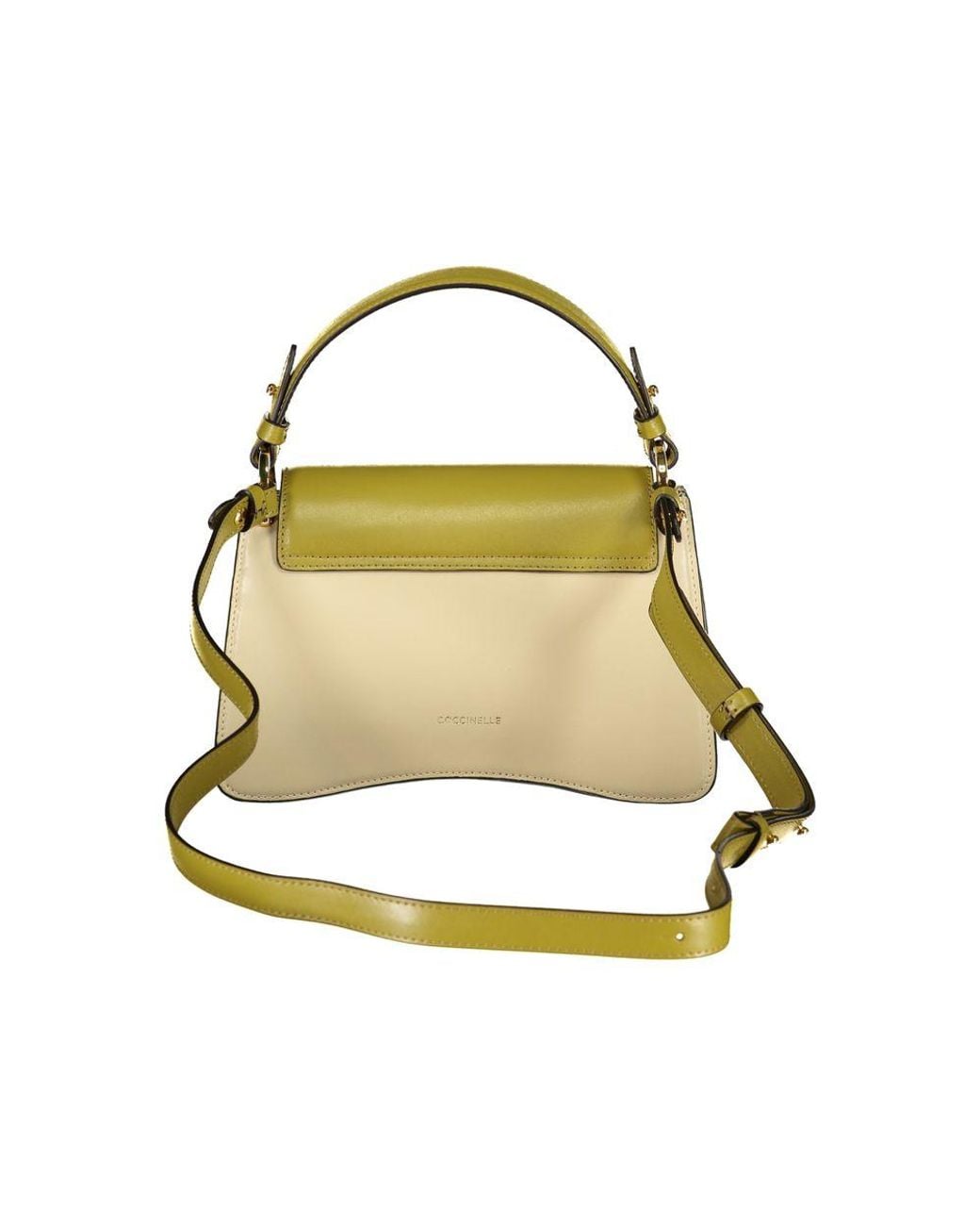 Coccinelle Yellow Green Leather S Bag