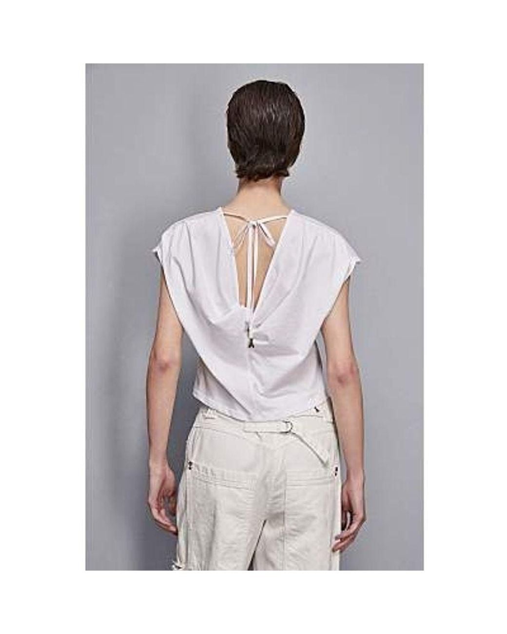 Patrizia Pepe Gray White Cotton T