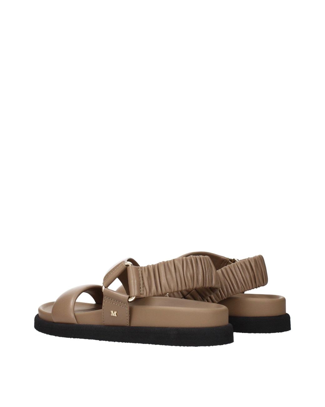 Max Mara Brown Sandals Mxamacro Skinned And Muddy