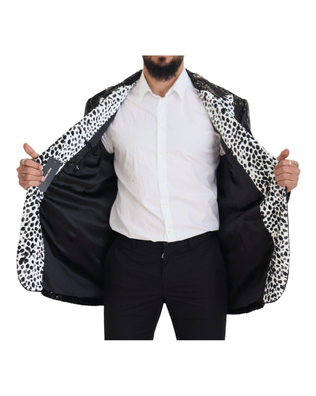 Dolce & Gabbana Black Elegant Single Breasted Blazer for men