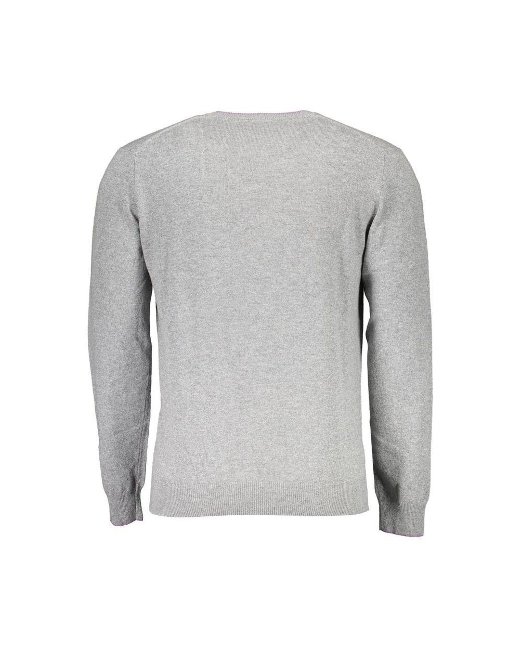 Harmont & Blaine Gray Wool Sweater for men