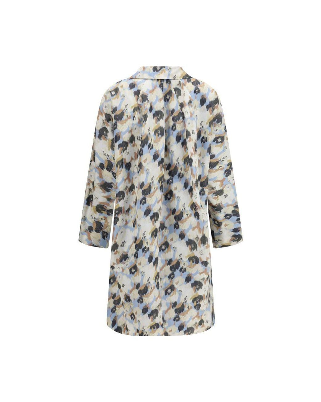Marni Blue Multicolor Polyester Coat