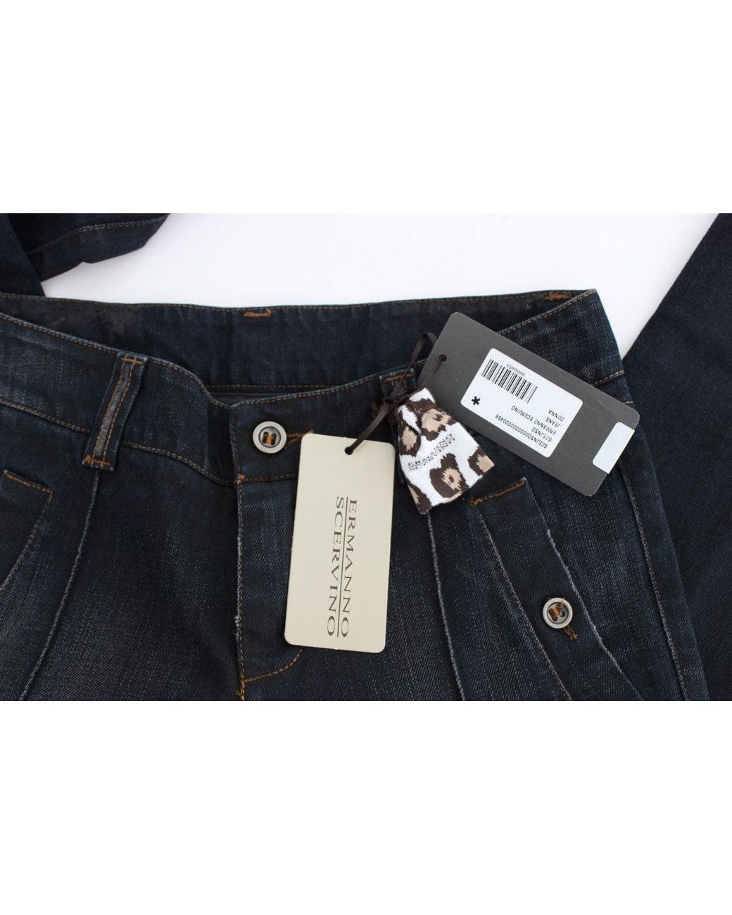 Ermanno Scervino Black Chic Slim Fit Italian Cotton Jean