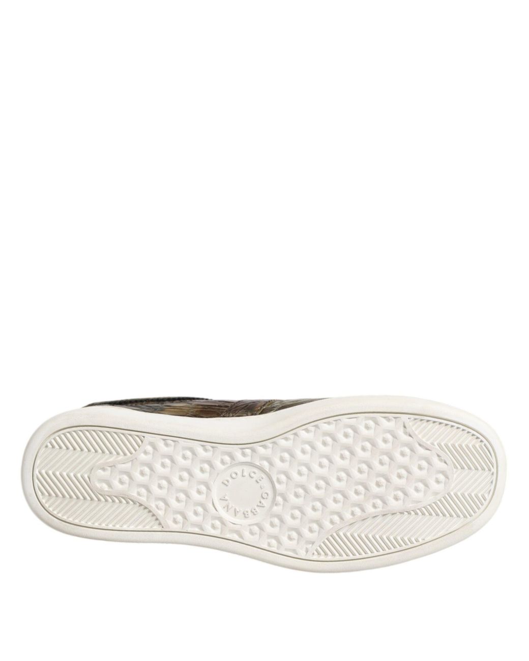 Dolce & Gabbana Brown Exotic Leather Low Top Sneakers Shoes for men