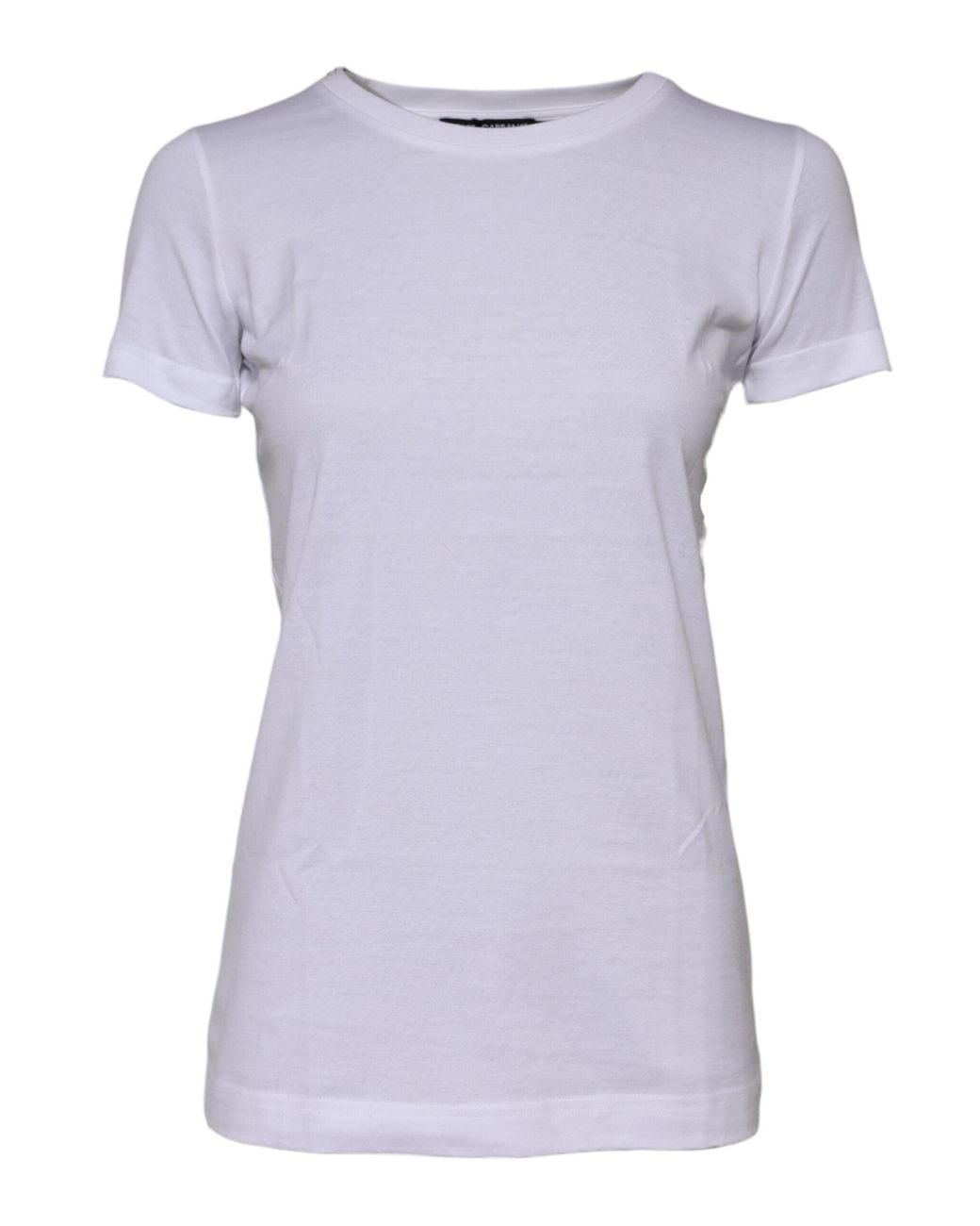Dolce & Gabbana Purple White Cotton Crew Neck Short Sleeves T